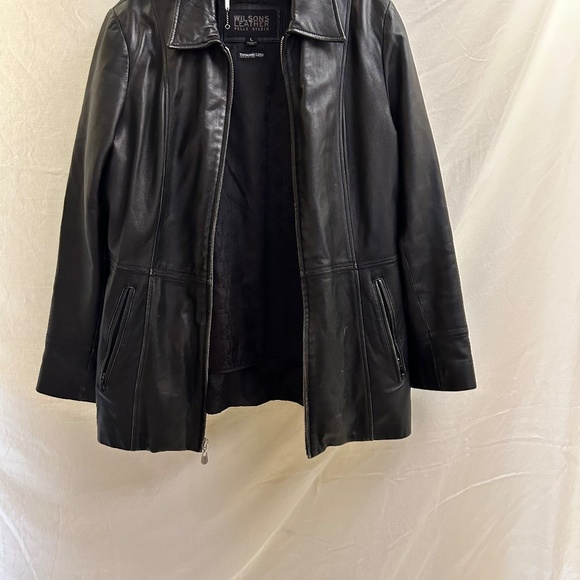 Wilson Leather Moto Jacket – Black Genuine Leather (Women’s Medium) - Picture 3 of 12